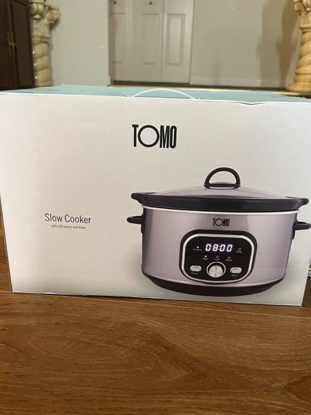 TOMO 3.7QT Digital Slow Cooker LED Timer Programmable
